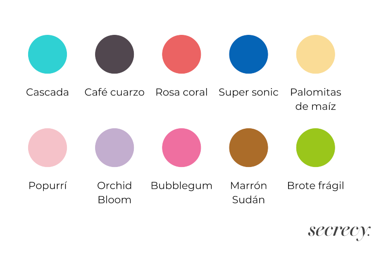 colores primavera pantone